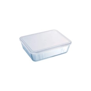 Caserola dreptunghiulara, din sticla termorezistenta, cu capac, 1,5L - PYREX