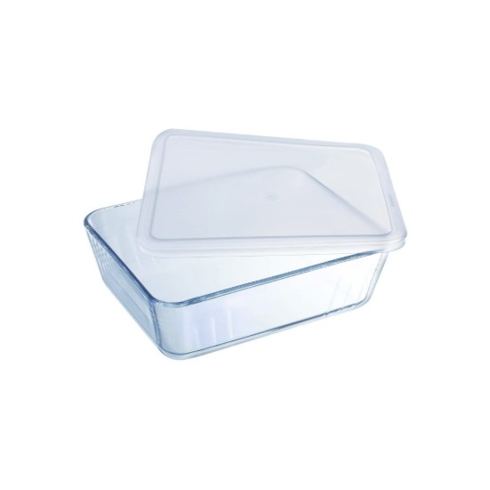 Caserola dreptunghiulara, din sticla termorezistenta, cu capac, 4L - PYREX
