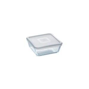 Caserola patrata, din sticla termorezistenta, cu capac, 850ml - PYREX