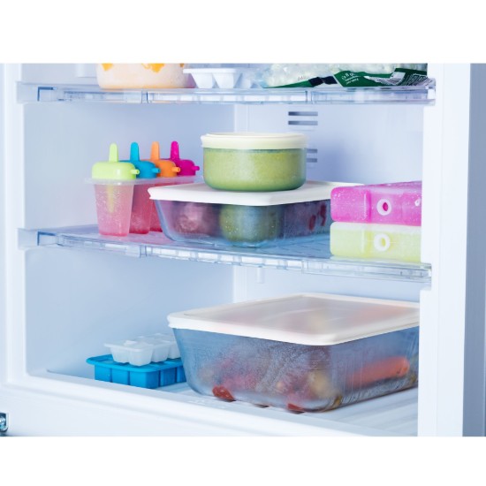 Caserola patrata, din sticla termorezistenta, cu capac, 2L, "Cook & Freeze" - Pyrex