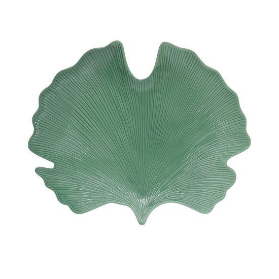 Platou portelan, 35 x 29 cm "Leaves Light Green" - Nuova R2S