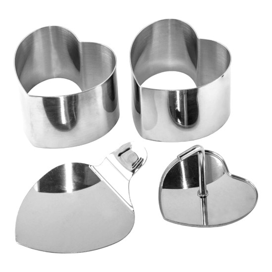 Set 4 forme inima, inox, 7,5 cm - Westmark