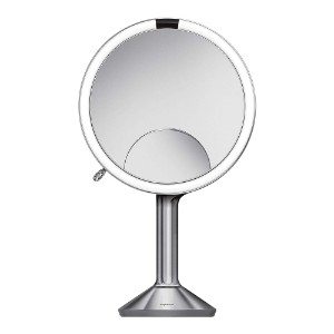 Oglinda cosmetica cu senzor, 23 cm, Brushed Stainless Steel - simplehuman