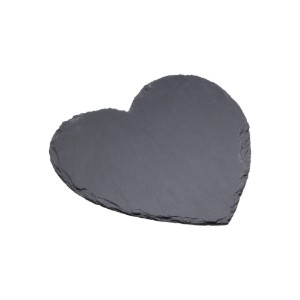 Platou servire aperitive, inima, ardezie, 25 cm - Artesa