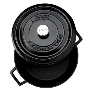 Cratita fonta, 28cm/6,7L "Trendy", Negru - LAVA