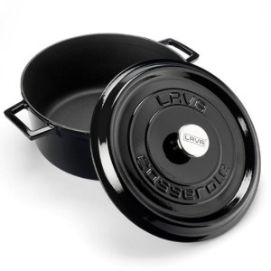 Cratita fonta, 28cm/6,7L "Trendy", Negru - LAVA