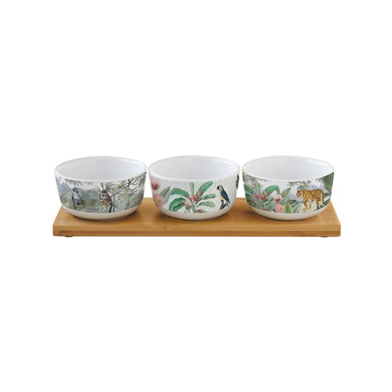 Set servire sosuri 4 piese, 9 cm, ceramica "Tropical Paradise" - Nuova R2S