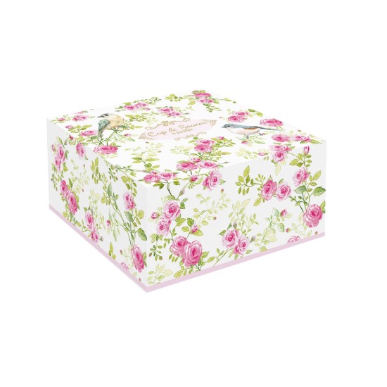Ceasca si farfurioara, portelan, 200ml, "Spring Time" - Easy Life