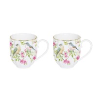 Set 2 cani, portelan, 300ml, "Spring Time" - Nuova R2S