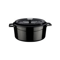 Cratita fonta, 24cm/4,5L, "Trendy", Negru - LAVA