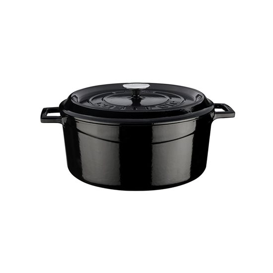 Cratita fonta, 24cm/4,5L "Trendy", Negru - LAVA