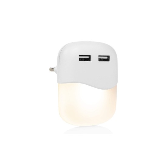Dispozitiv de iluminat cu led si 2 porturi USB, 0,3W - Smartwares