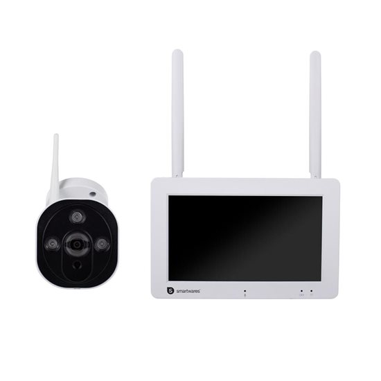 Set camera de supraveghere wireless, full HD, 7" - Smartwares