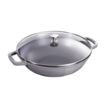 Tigaie wok, fonta, 30cm, Graphite Grey - Staub