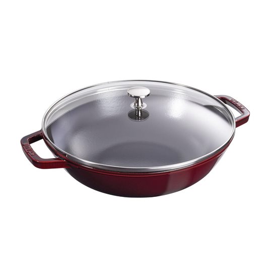 Tigaie wok, fonta, 30cm, Grenadine - Staub