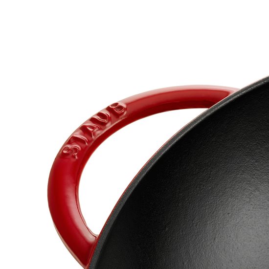 Tigaie wok, fonta, 37cm, Cherry - Staub