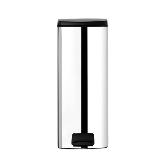 Cos de gunoi Silent Bin, cu pedala, 25 L, Brilliant Steel - Brabantia