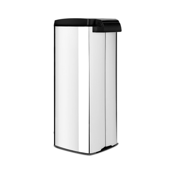 Cos de gunoi Silent Bin, cu pedala, 25 L, Brilliant Steel - Brabantia