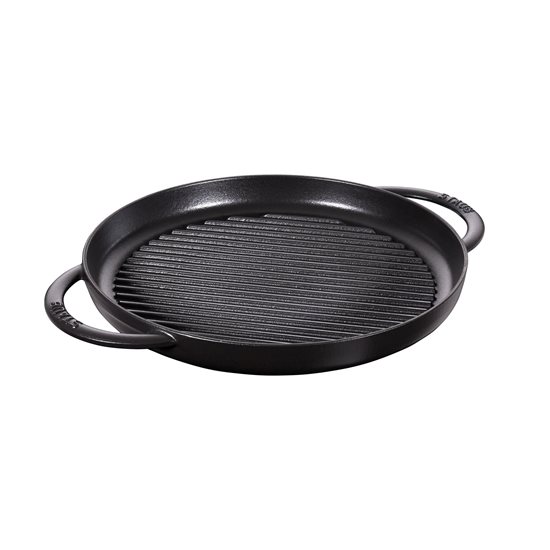 Tigaie grill, fonta, 30cm, Black - Staub