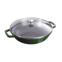 Tigaie wok, fonta, 30cm, Basil - Staub