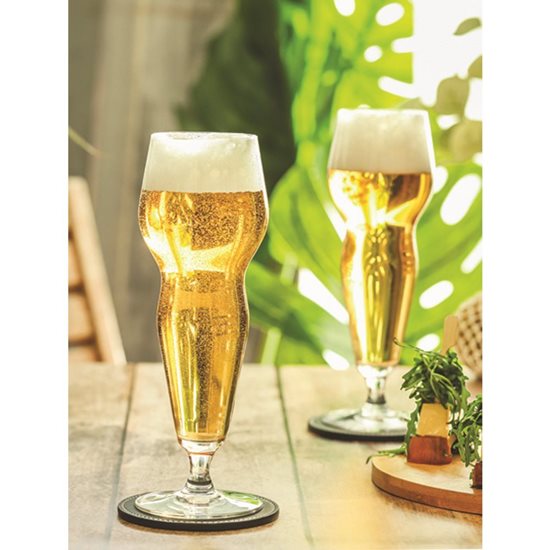 Set 2 pahare bere, sticla, 330ml, Freshness&Effervescence, "Bierissime" - Peugeot