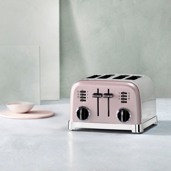 Prajitor de paine 4 sloturi, 1800W, Rose - Cuisinart