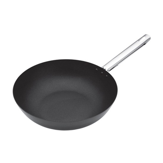 Tigaie wok, otel-carbon, 30 cm, “Master Class” - Kitchen Craft