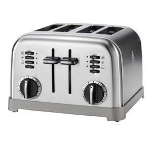 Prajitor de paine 4 sloturi, 1800W, Silver - Cuisinart