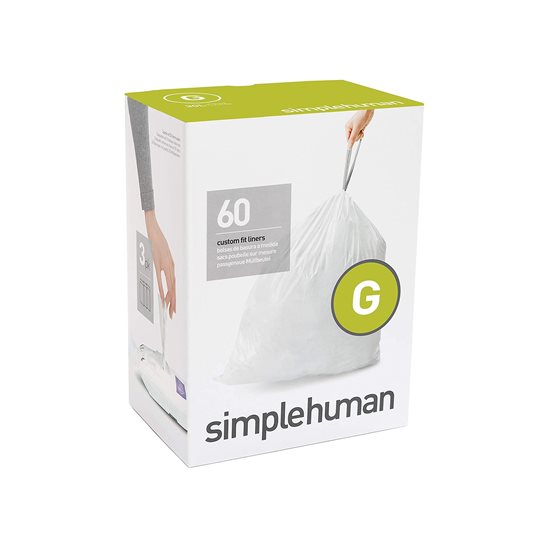 Saci de gunoi cod G, 30 L/60 buc., plastic - simplehuman