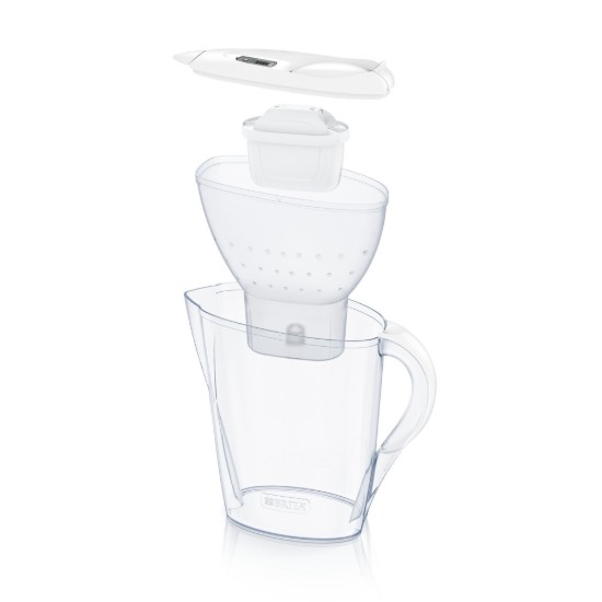 Set cana filtranta BRITA Marella 2,4 L Maxtra+ (white) cu 2 filtre si sticla termos