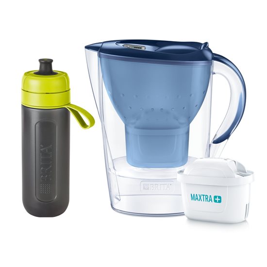 Pachet BRITA cana filtranta Marella 2,4 L si sticla filtranta Active 600 ml