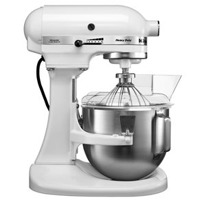 Mixer cu bol 4.8L, Professional Heavy Duty, White - KitchenAid