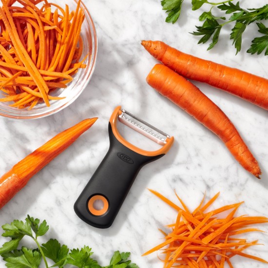 Decojitor Julienne, inox, Portocaliu, "Good Grips" - OXO