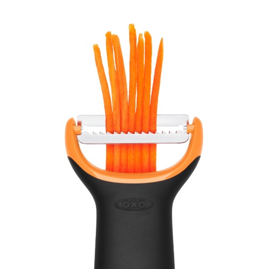 Decojitor Julienne, inox, Portocaliu, "Good Grips" - OXO