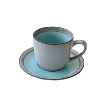 Ceasca ceai 240 ml cu farfurioara "Origin", Albastru - Nuova R2S