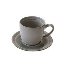 Ceasca ceai 240 ml cu farfurioara "Origin", Gri - Nuova R2S