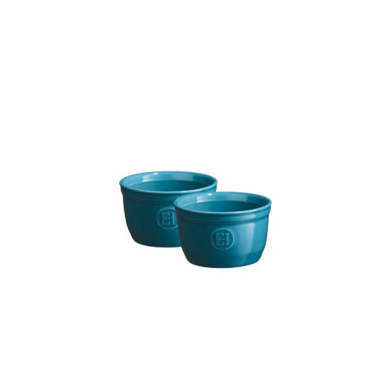 Set 2 boluri ramekin 9 cm, Mediterranean Blue - Emile Henry