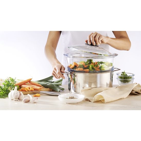 Sita abur, din sticla termorezistenta, 24cm/4L "Classic" - Pyrex