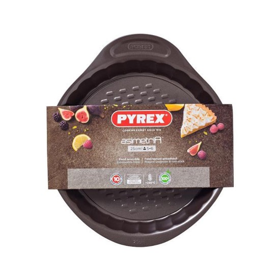 Tava tarta, otel carbon, 25cm, "Asimetria"- Pyrex
