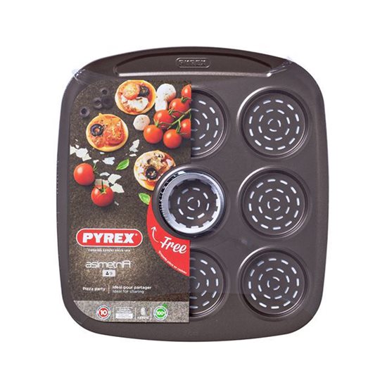 Tava mini-pizza, otel carbon, 30x28cm, "Asimetria" - Pyrex