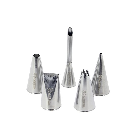 Set 5 duze patiserie, inox - de Buyer