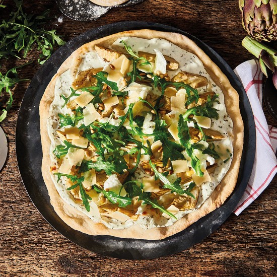 Tava pizza, otel albastru, 32,5 cm - de Buyer