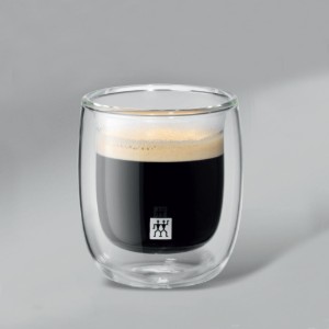 Set 2 cesti espresso, cu perete dublu, sticla, 80ml, "Sorrento" - Zwilling