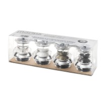 Set 4 rasnite cu maner, acrilic, 7 cm, "Boogie" - Marlux
