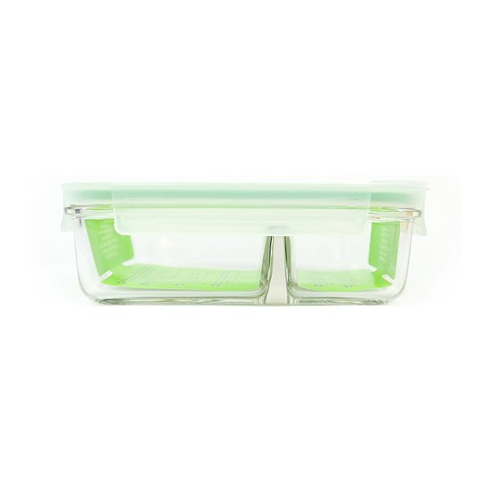 Caserola compartimentata, sticla, 920ml, "Air Type" - Glasslock
