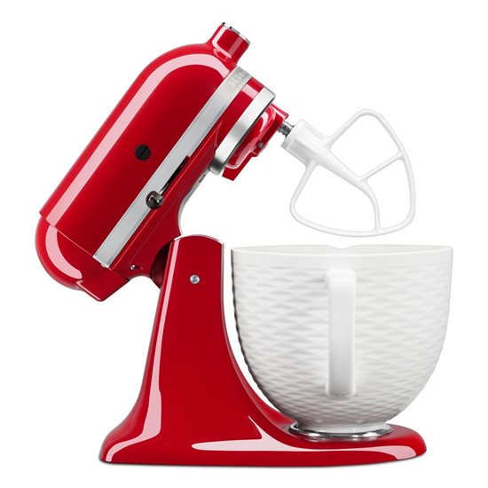 Bol ceramica, 4,7L, Embossed White - KitchenAid