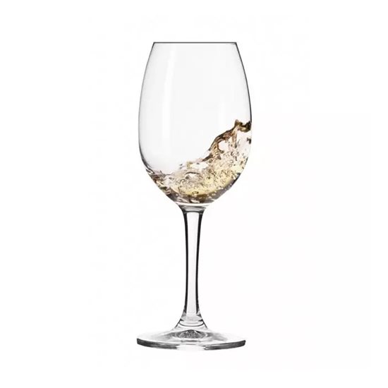 Set 6 pahare vin alb, sticla cristalina, 240ml, "Elite" - Krosno