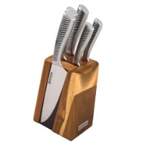 Set cutite 6 piese, suport magnetic - Zokura