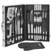 Set 24 piese pentru gratar, inox  - Zokura