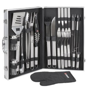 Set 24 piese pentru gratar, inox  - Zokura